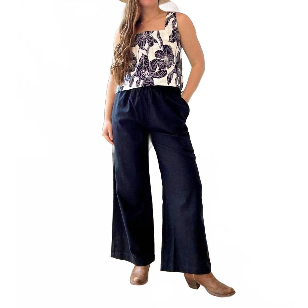 NEW NARY koh rong lounge pant in black linen